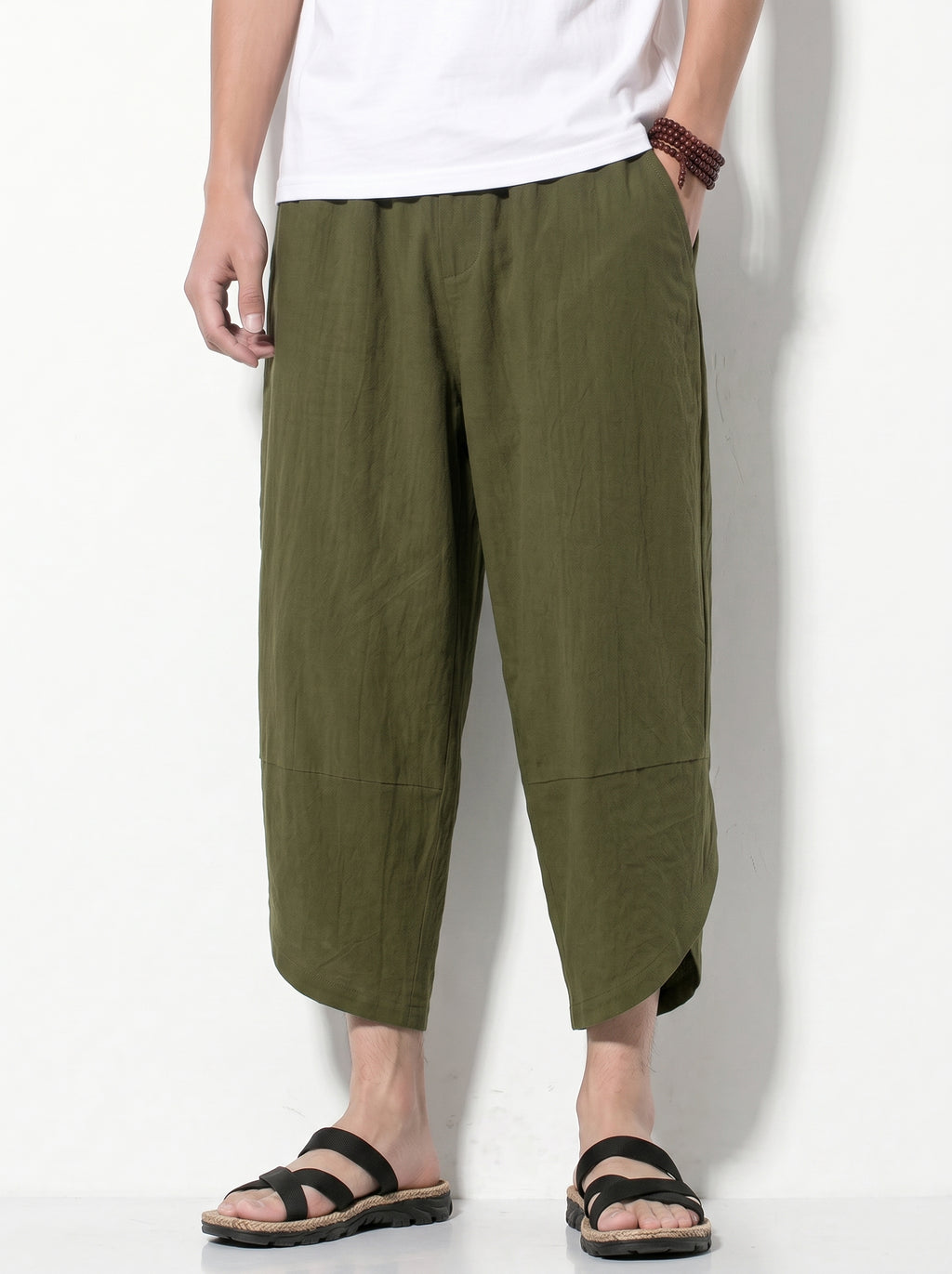 Pantalon en Lin Coupe Coréenne 1