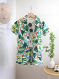 Ensembe 2 pcs (Chemise Hawaïenne + Short) 003