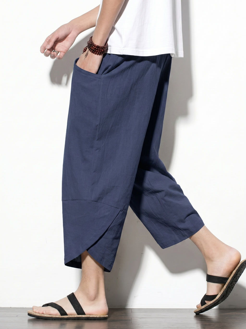 Pantalon en Lin Coupe Coréenne